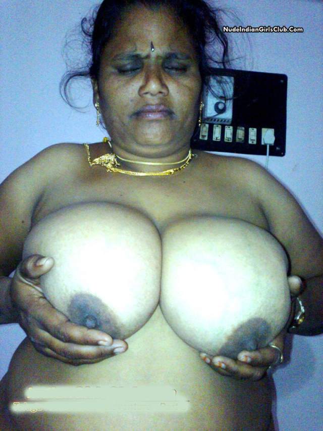 indian aunty boob press