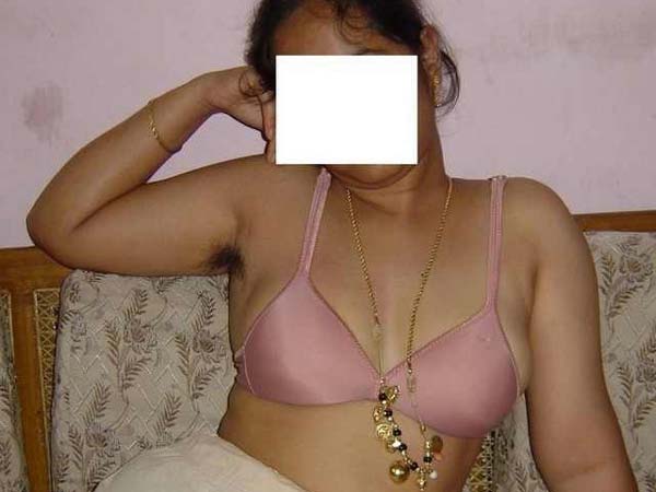 Indian bhabi removing pink saree blouse