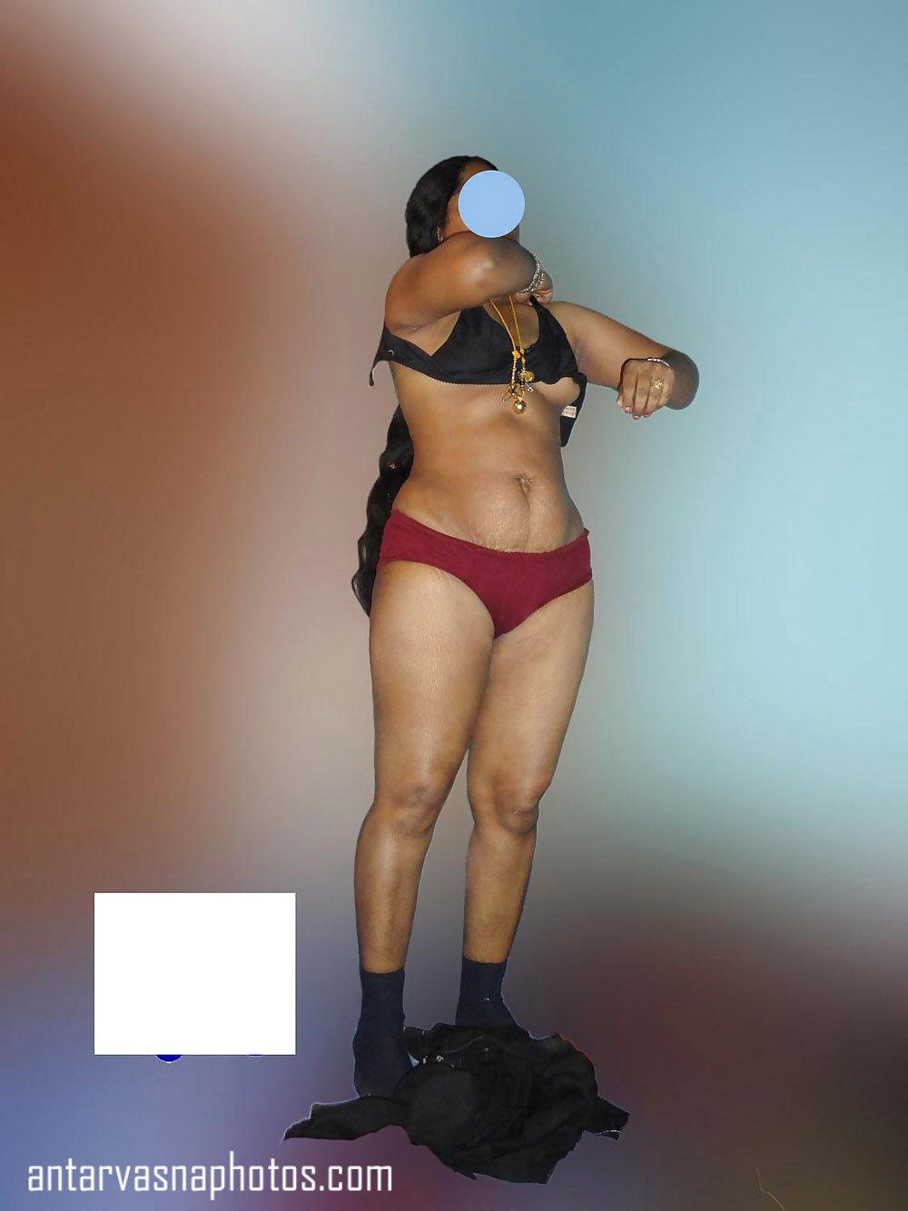 Indian aunt in bra and panty
