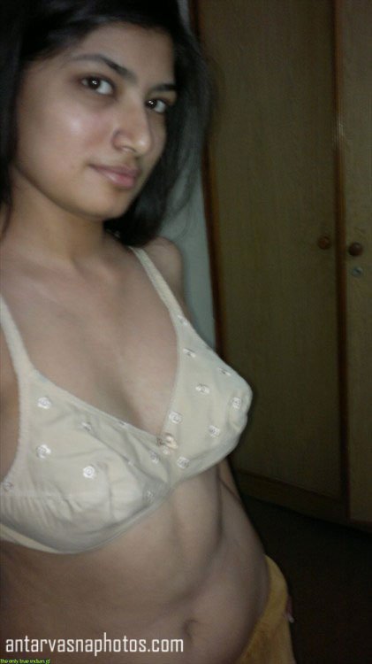 Muslim girl in a bra