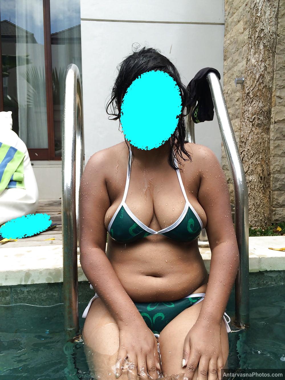 goa resort sexy boss bra panties pics 33