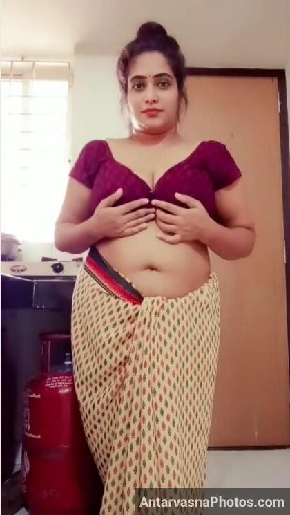 hot housewife sexy saree nudes 2