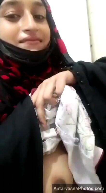 hijab girl shows her hot boobs 7